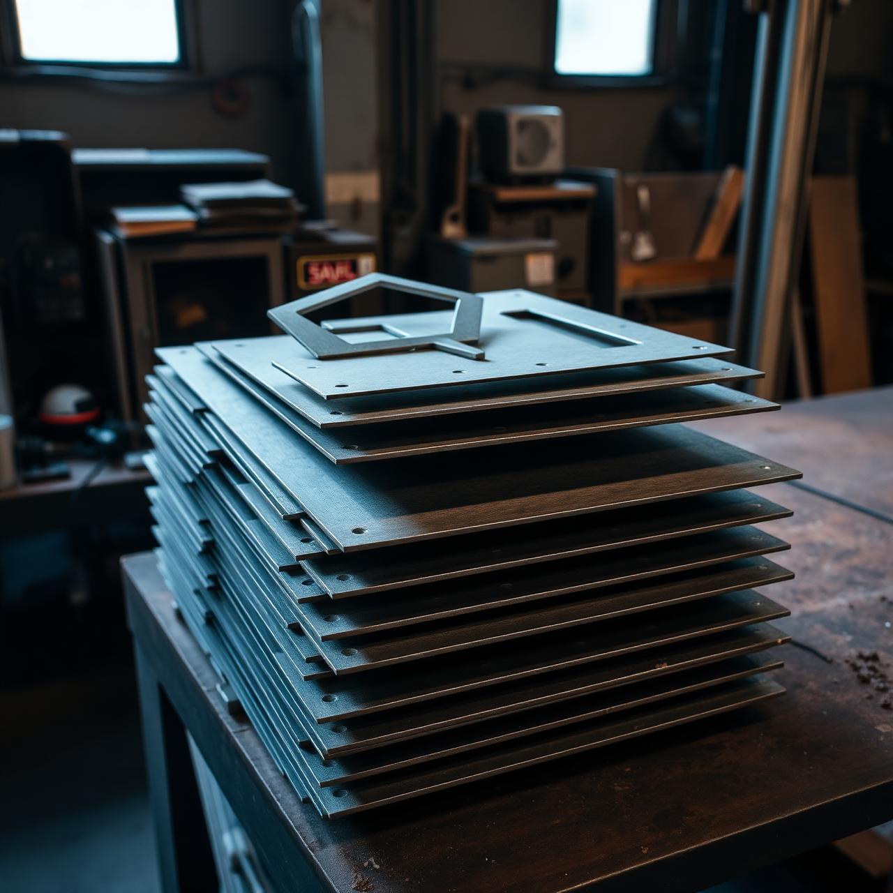 Cut Steel Plates