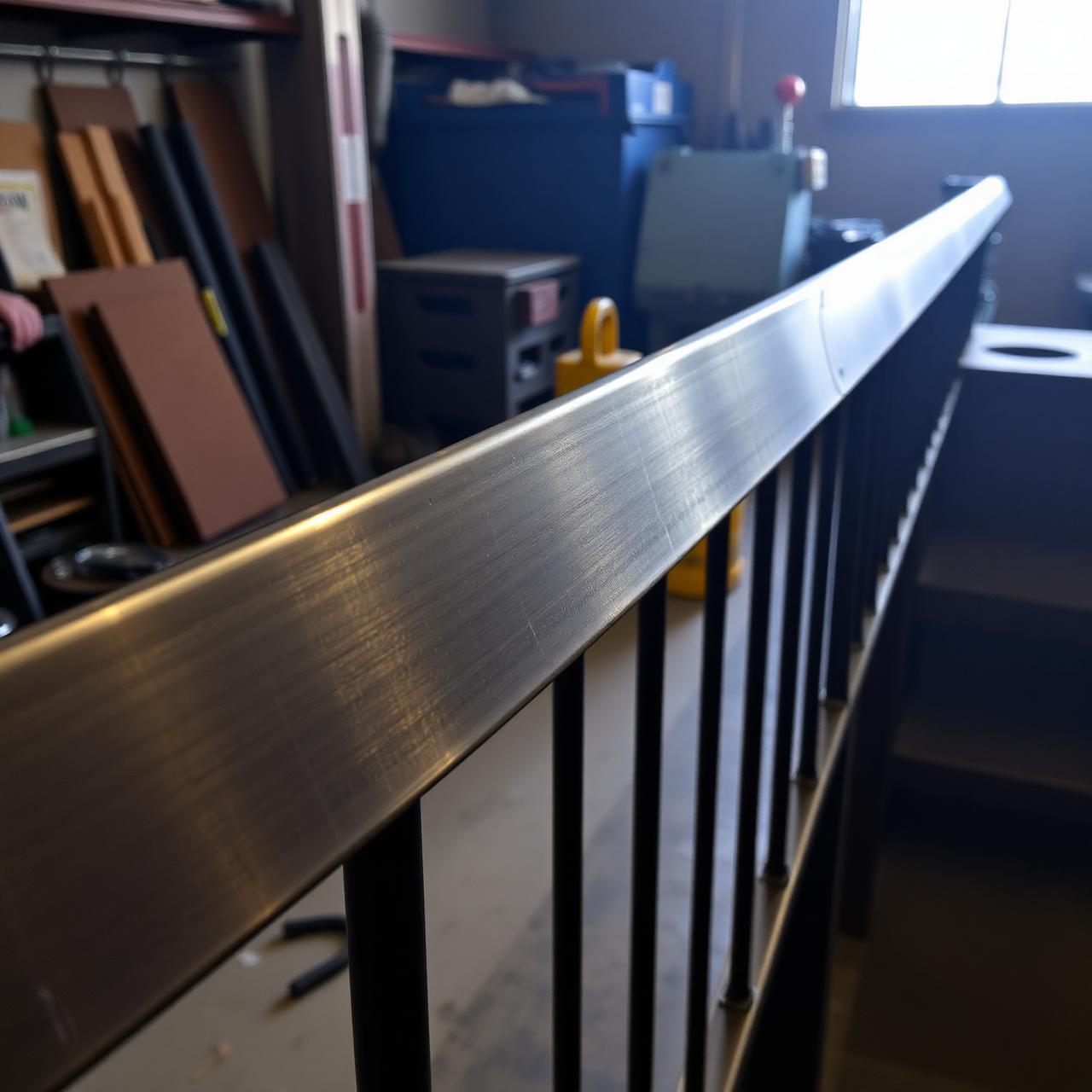 Brushed Steel Railing